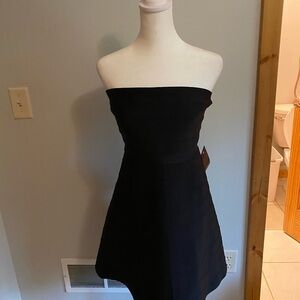 Elegant Black Strapless Dress